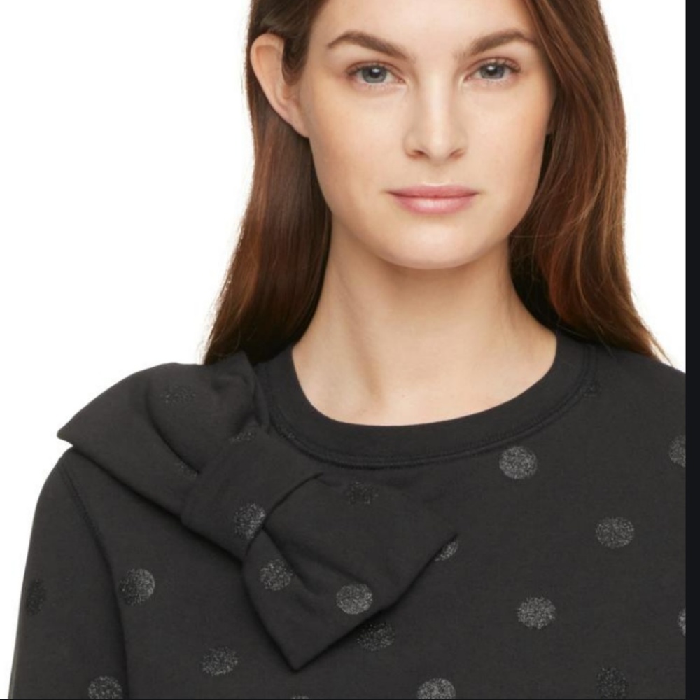 kate spade glitter dot bow sweater size xl - Picture 2 of 7